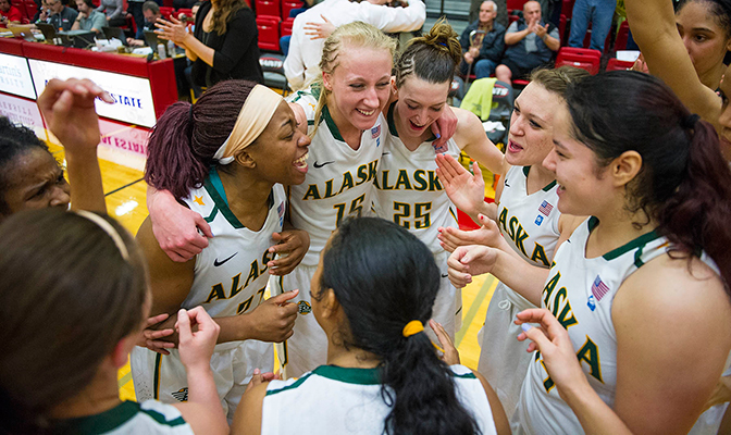 Alaska Anchorage will be the No. 2 seed at the NCAA Div. II West Regionals after winning the GNAC regular season and tournament titles. Photo by Dan Levine.